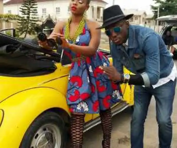 Photo: Yemi Alade In Stunning Attire With Dj Spinall